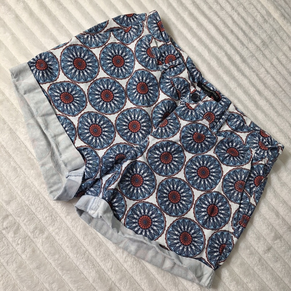Banana Republic Dream Catcher Chino Shorts Womens 4 Gypsy Festival Granola Girl
